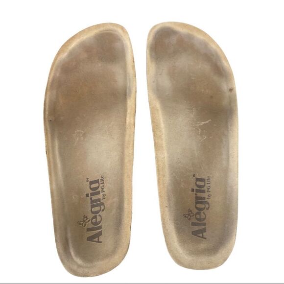 Alegria By PG Lite ALG-416 Black & Gray Leopard Clogs Slides - Picture 9 of 11